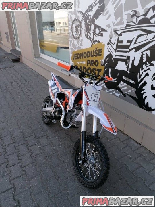 PITBIKE Leramotors Shark 125cc 4Takt 17x14 oranžová záruka 2 roky