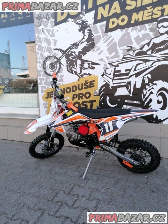 PITBIKE Leramotors Shark 125cc 4Takt 17x14 oranžová záruka 2 roky