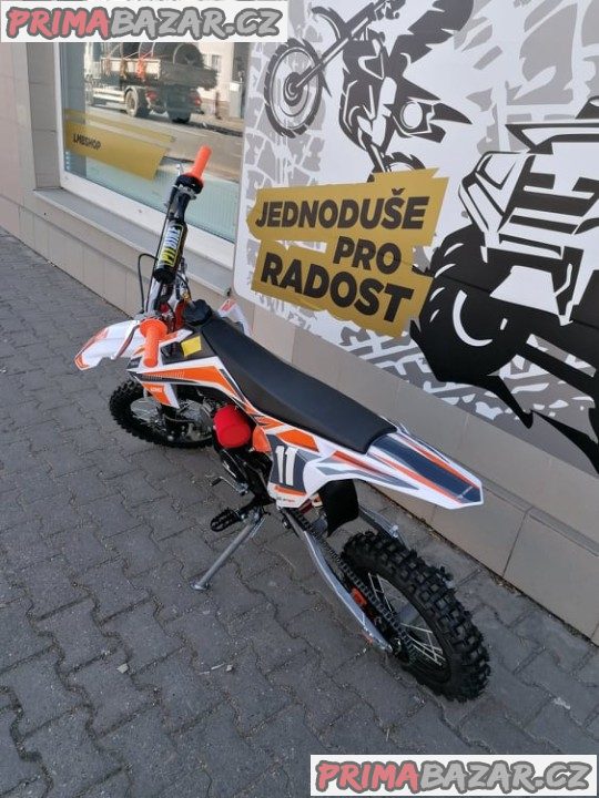 PITBIKE Leramotors Shark 125cc 4Takt 17x14 oranžová záruka 2 roky