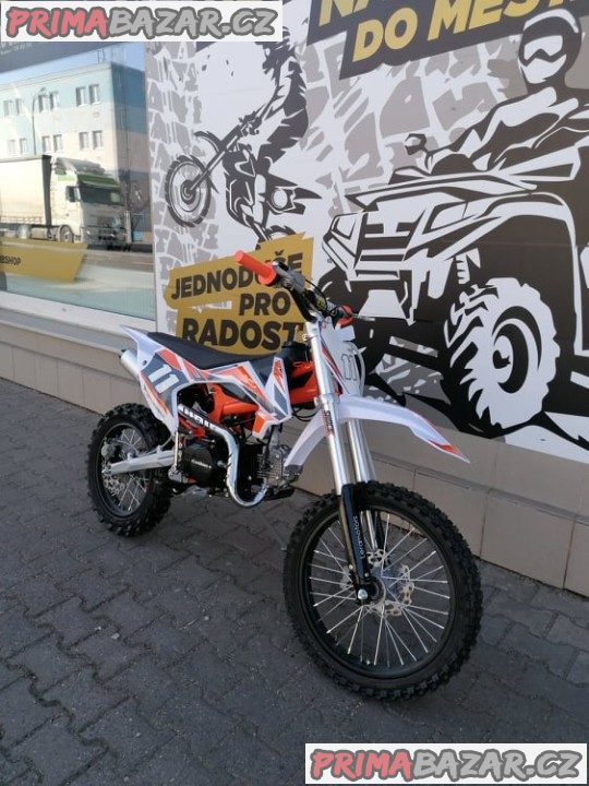 PITBIKE Leramotors Shark 125cc 4Takt 17x14 ORANŽOVÁ záruka 2 roky