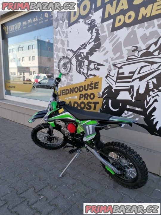 PITBIKE Leramotors Shark 125ccmE-Start 4Takt17x14 zelená záruka 2 roky