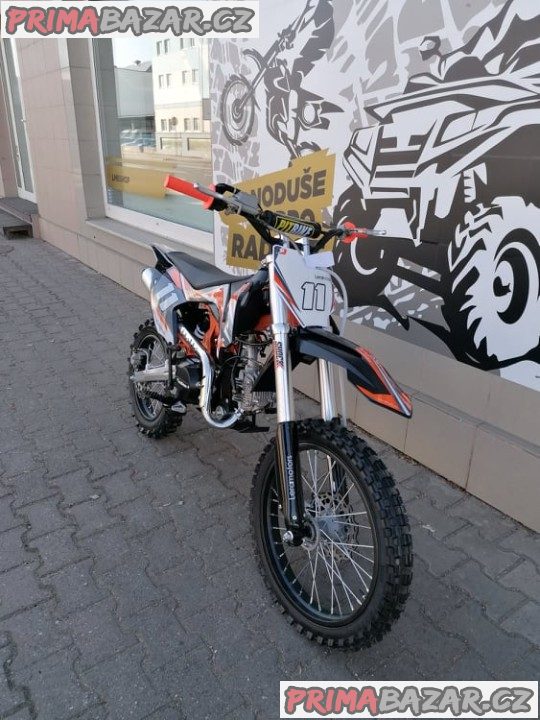 PITBIKE Leramotors Shark 125ccmE-Start 4Takt17x14 ORANŽOVÁ záruka 2 roky