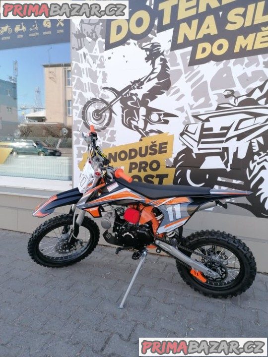 PITBIKE Leramotors Shark 125ccmE-Start 4Takt17x14 ORANŽOVÁ záruka 2 roky