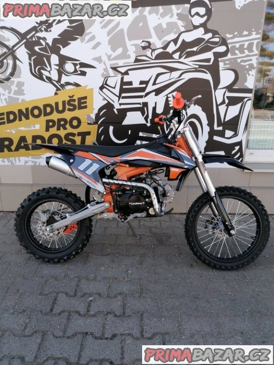 PITBIKE Leramotors Shark 125ccmE-Start 4Takt17x14 ORANŽOVÁ záruka 2 roky