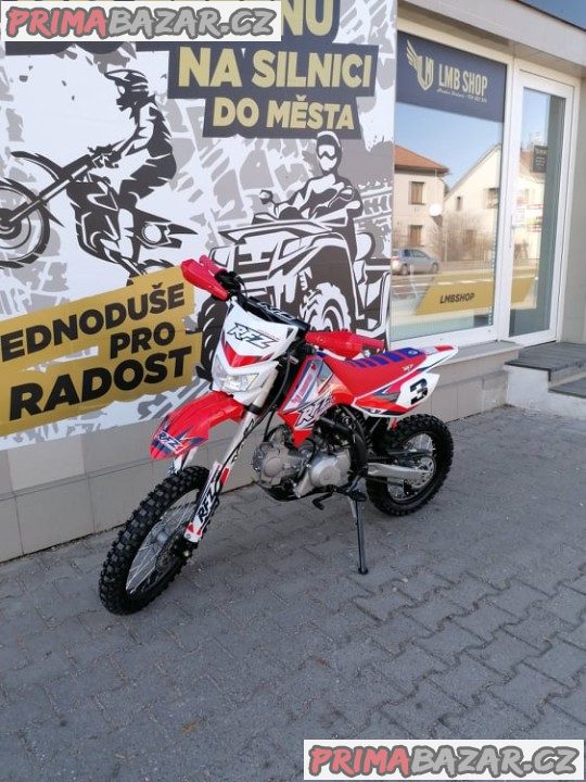 PITBIKE Leramotors Jaguar 125cc 17“/14“ červená záruka 2 roky