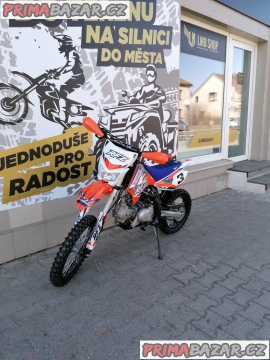 PITBIKE Leramotors Jaguar 125cc 17“/14“ ORANŽOVÁ záruka 2 roky