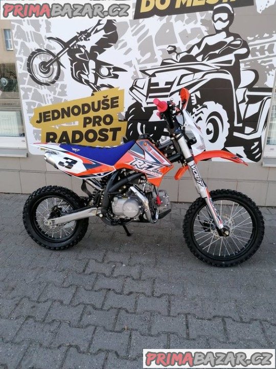 PITBIKE Leramotors Jaguar 125cc 17“/14“ ORANŽOVÁ záruka 2 roky