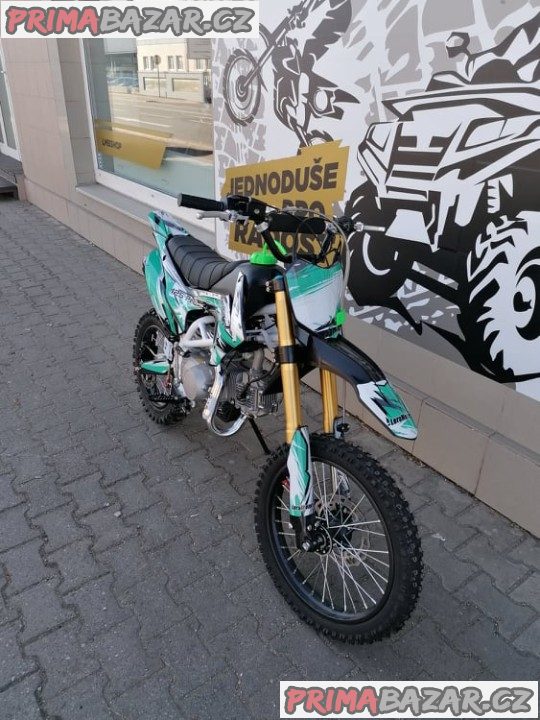 PITBIKE Leramotors Tornado 125ccm Pro 4Takt 17X14 Zelená záruka 2 roky