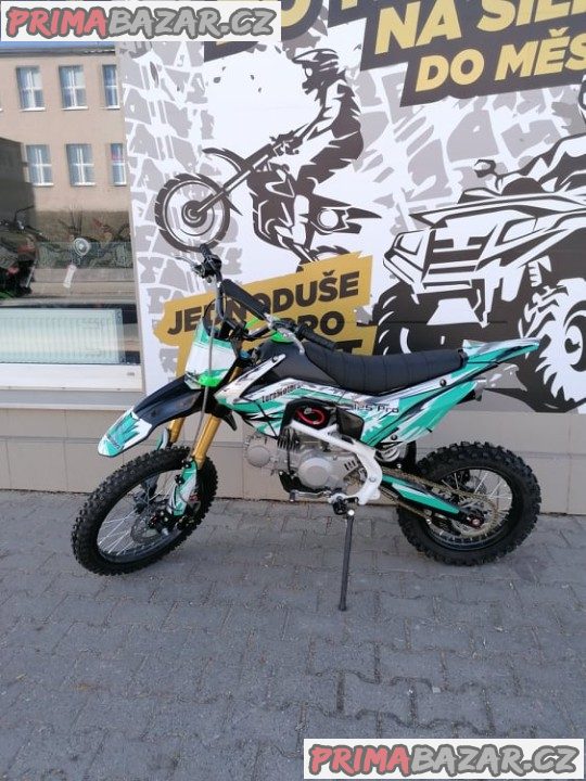 PITBIKE Leramotors Tornado 125ccm Pro 4Takt 17X14 Zelená záruka 2 roky