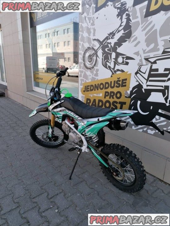 PITBIKE Leramotors Tornado 125ccm Pro 4Takt 17X14 Zelená záruka 2 roky