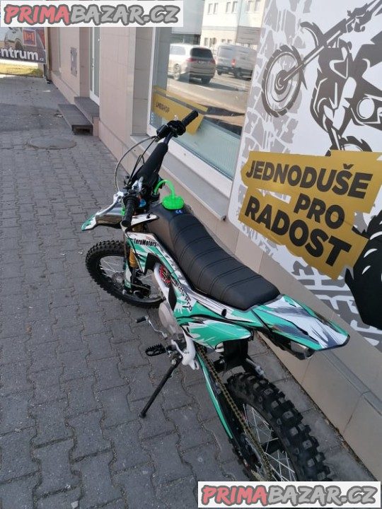 PITBIKE Leramotors Tornado 125ccm Pro 4Takt 17X14 Zelená záruka 2 roky