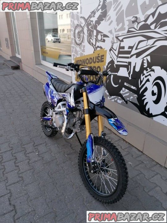 PITBIKE Leramotors Tornado 125ccm Pro 4Takt 17X14 MODRÁ záruka 2 roky