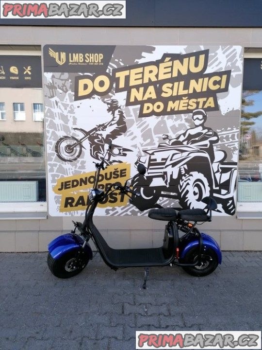 Elektrokoloběžka Leramotors Lera Scooters C1 modrá 1000W záruka 2 roky