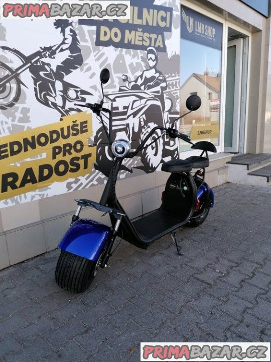 Elektrokoloběžka Leramotors Lera Scooters C1 modrá 1000W záruka 2 roky