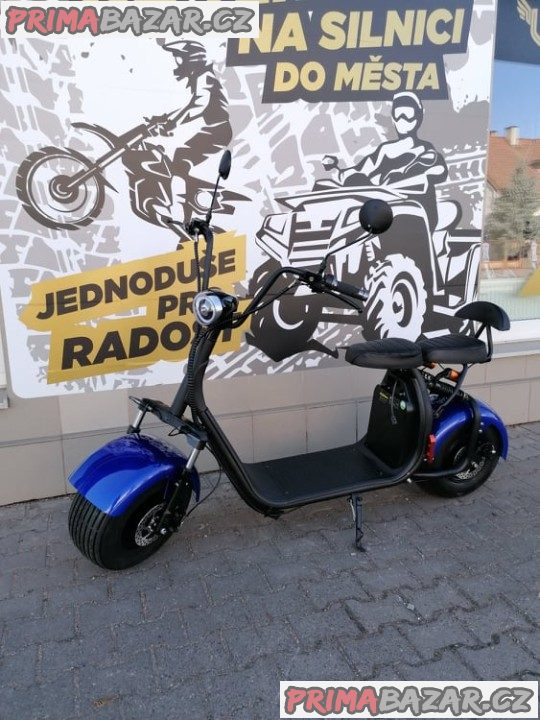 Elektrokoloběžka Leramotors Lera Scooters C1 modrá 1000W záruka 2 roky