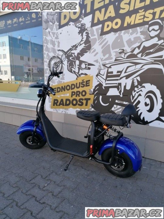 Elektrokoloběžka Leramotors Lera Scooters C1 modrá 1000W záruka 2 roky