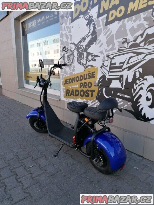 Elektrokoloběžka Leramotors Lera Scooters C1 modrá 1000W záruka 2 roky