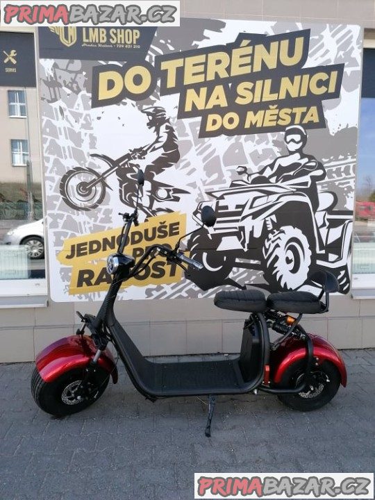 Elektrokoloběžka Leramotors Lera Scooters C1 červená 1000W záruka 2 roky