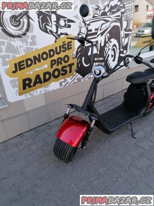 Elektrokoloběžka Leramotors Lera Scooters C1 červená 1000W záruka 2 roky