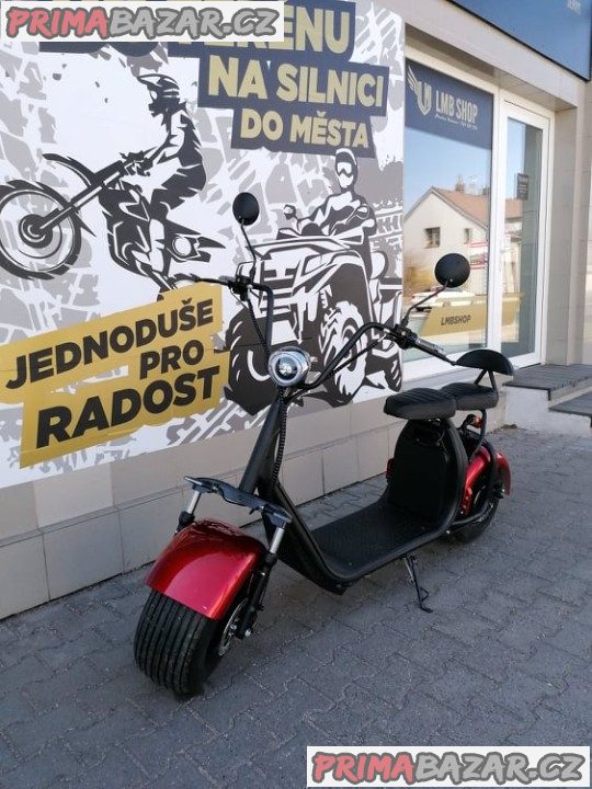 Elektrokoloběžka Leramotors Lera Scooters C1 červená 1000W záruka 2 roky