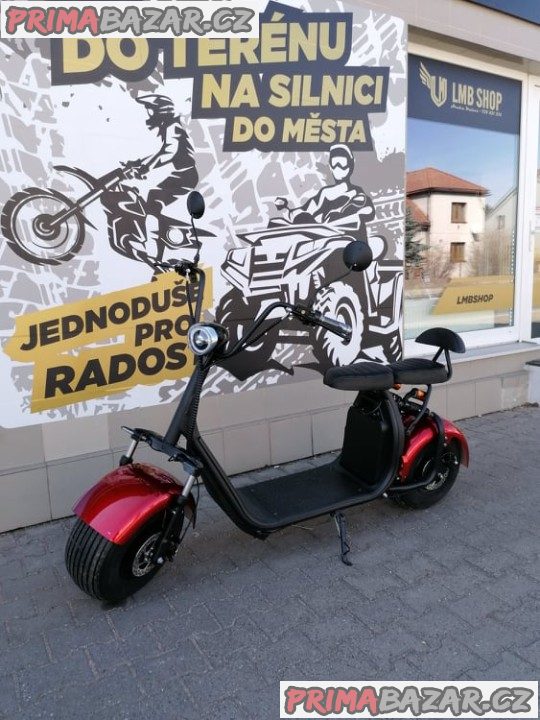 Elektrokoloběžka Leramotors Lera Scooters C1 červená 1000W záruka 2 roky