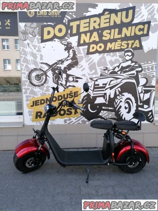 Elektrokoloběžka Leramotors Lera Scooters C1 červená 1000W záruka 2 roky