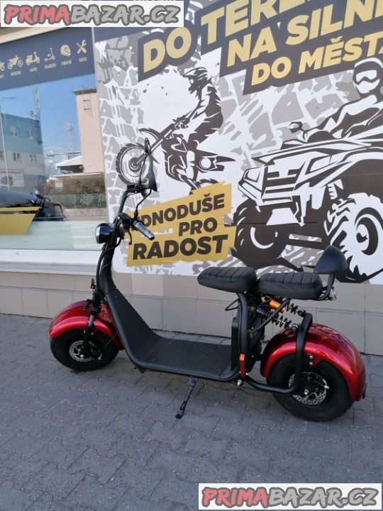 Elektrokoloběžka Leramotors Lera Scooters C1 červená 1000W záruka 2 roky