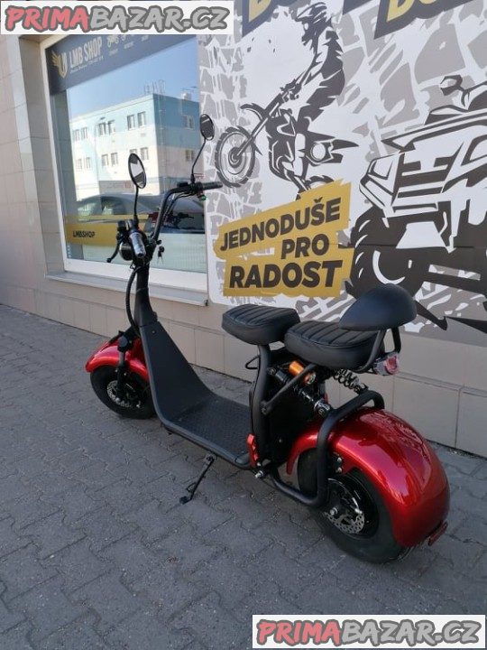 Elektrokoloběžka Leramotors Lera Scooters C1 červená 1000W záruka 2 roky