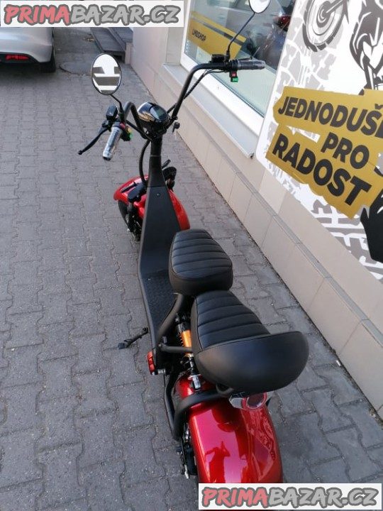 Elektrokoloběžka Leramotors Lera Scooters C1 červená 1000W záruka 2 roky