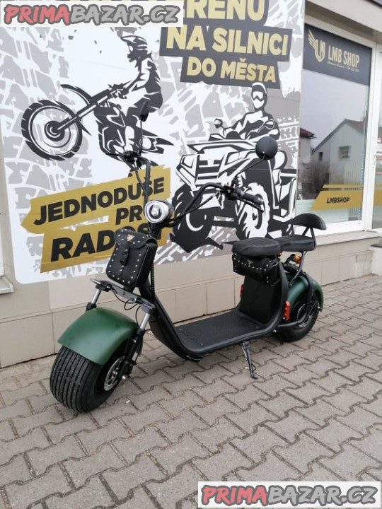 Elektrokoloběžka Leramotors Lera Scooters C1 zelená 1000W záruka 2 roky