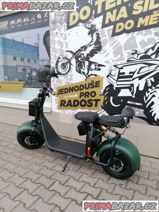 Elektrokoloběžka Leramotors Lera Scooters C1 zelená 1000W záruka 2 roky