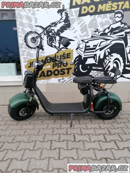 Elektrokoloběžka Leramotors Lera Scooters C1 zelená 1000W záruka 2 roky