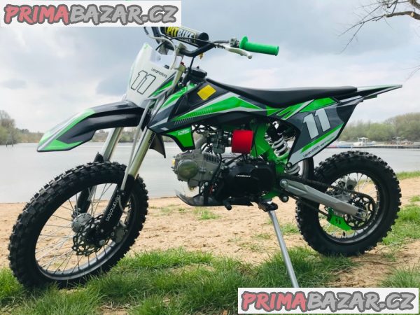 Pitbike Leramotors Shark 17/14 125ccm e-start, zelená