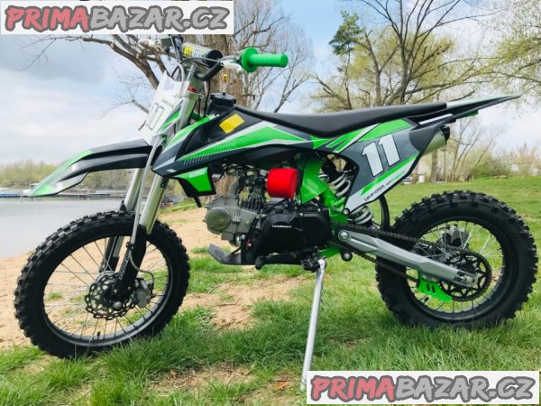 Pitbike Leramotors Shark 17/14 125ccm e-start, zelená