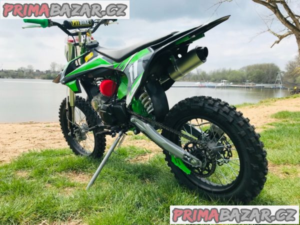 Pitbike Leramotors Shark 17/14 125ccm e-start, zelená