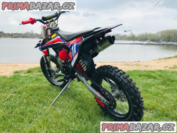 Pitbike Leramotors Shark 17/14 125ccm e-start, červená