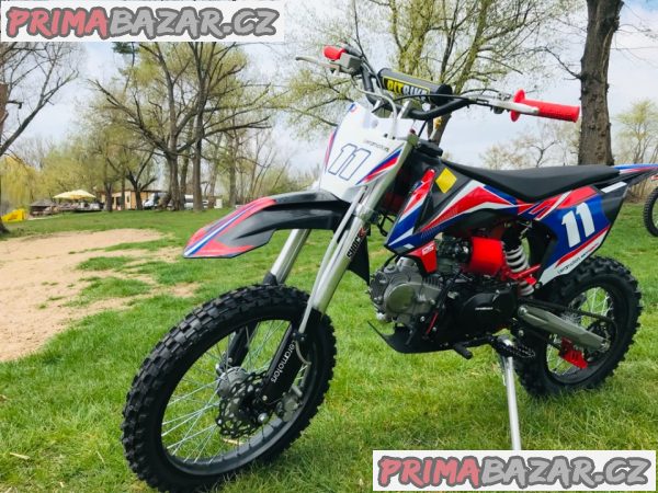 Pitbike Leramotors Shark 17/14 125ccm e-start, červená