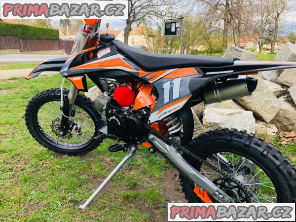 Pitbike Leramotors Shark 17/14 125ccm e-start, oranžová