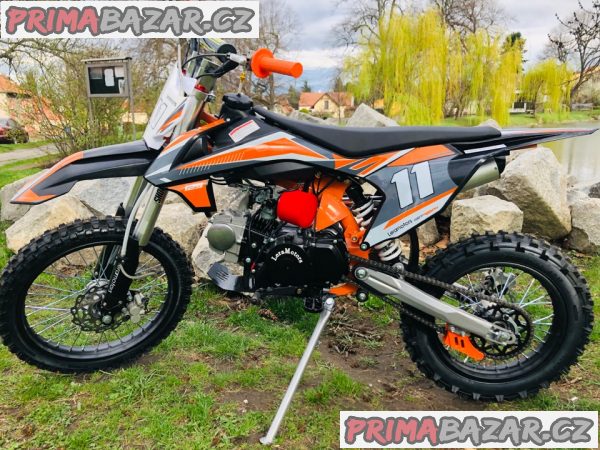 Pitbike Leramotors Shark 17/14 125ccm e-start, oranžová