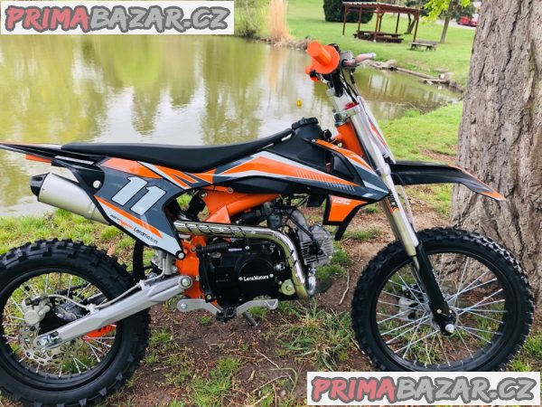 Pitbike Leramotors Shark 17/14 125ccm e-start, oranžová