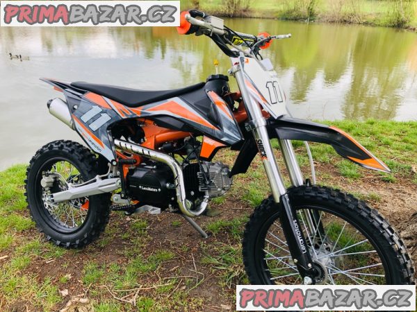 Pitbike Leramotors Shark 17/14 125ccm e-start, oranžová