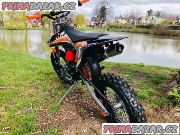 Pitbike Leramotors Shark 17/14 125ccm e-start, oranžová