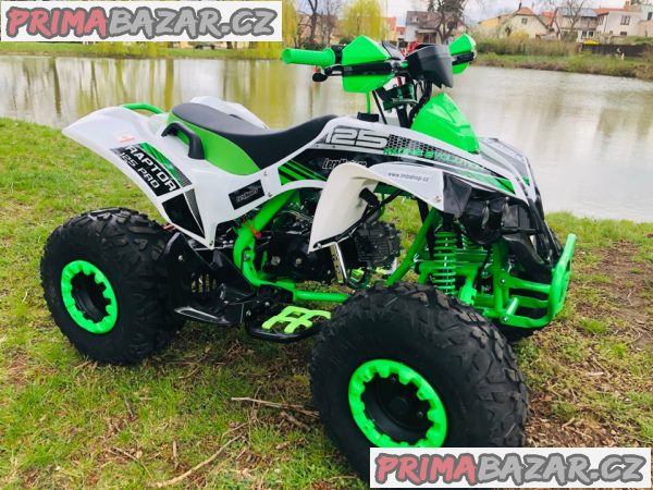 Čtyřkolka Leramotors Raptor 125ccm, bílo/zel