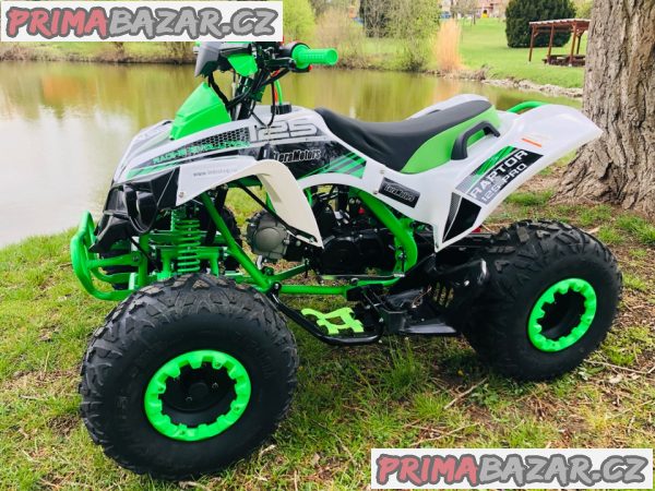 Čtyřkolka Leramotors Raptor 125ccm, bílo/zel