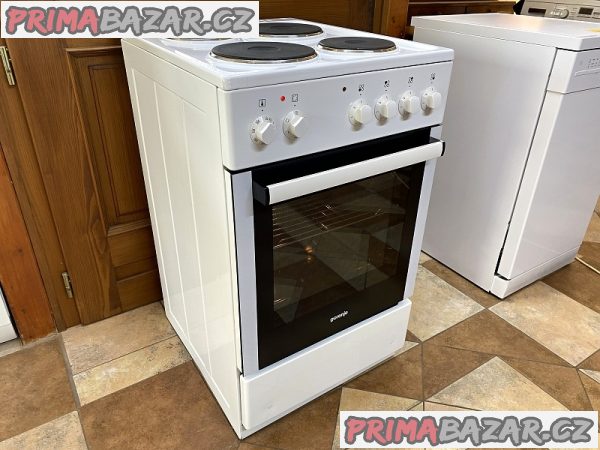 (02) Sporák elektrický GORENJE šíře 50 cm