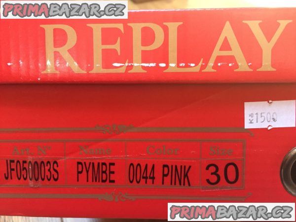 růžové espadrilky Replay Pymbe