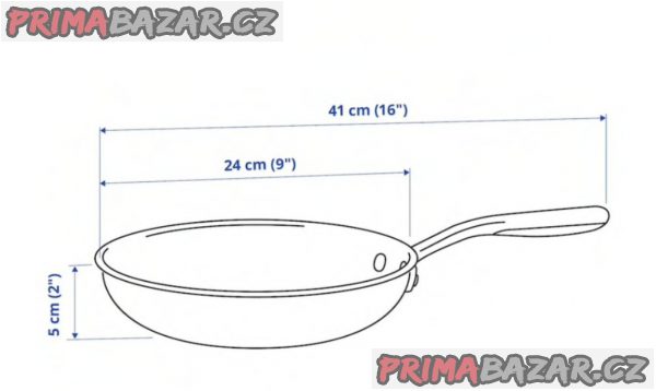 2x pánev IKEA, nerezavějící ocel