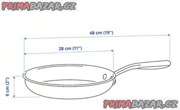 2x pánev IKEA, nerezavějící ocel