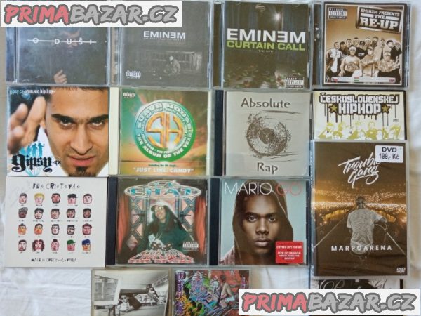 RAP, hip hop-CD,DVD,MC kazety od129 Kc