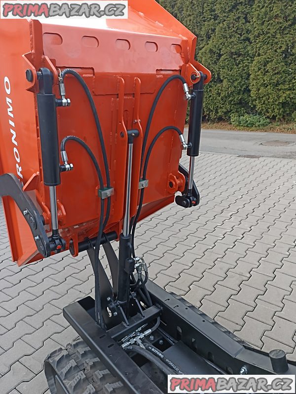 pásový mini nakladač, dumper se lžící CR50- 500 kg nosnost